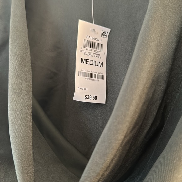 Green Cowl Neck Bodysuit - Picture 2 of 2